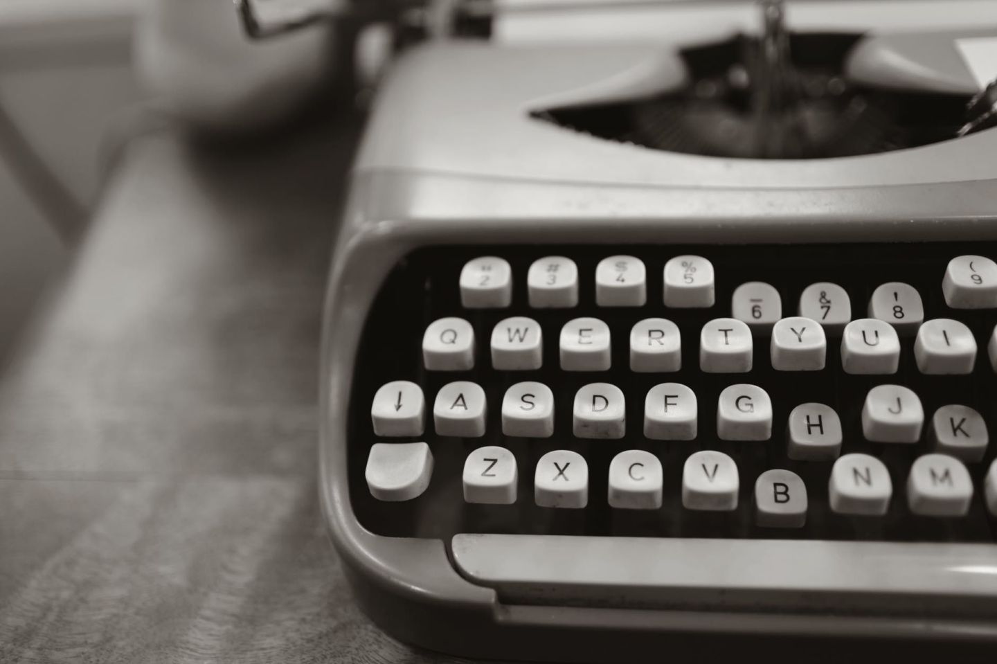 A vintage electric typewriter. Photo by Leah Kelley.